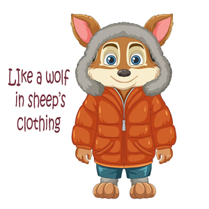 Idioms- Like a wolf in sheep's clothing